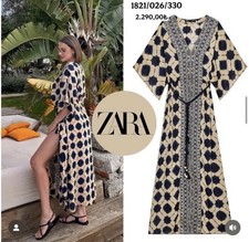 Abito midi Zara stampato