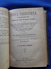 NUOVA FARMACOPEA - GAVARRET 1884 SORIANO DEL CIMINO 1a TRADUZIONE ITALIANA 