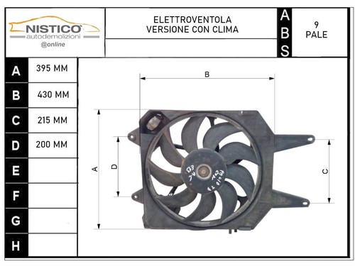Elettroventola per fiat palio - elettroventola,