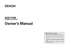 Denon dcd f109 - denon, dcd-f109