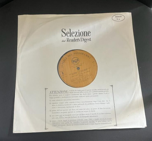 Disco vinile selezione dal - 33,