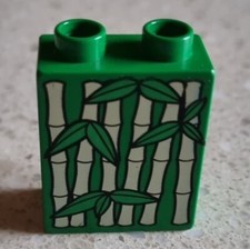 LEGO DUPLO - MATTONE CON FOGLIE ALBERI DI BAMBU' ZOO - 4971 - 6157 VINTAGE USATO