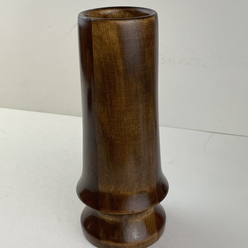 Vaso vintage legno tornito - vaso,