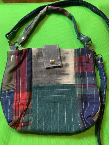 Borsa tracolla denim blu - tracolla,