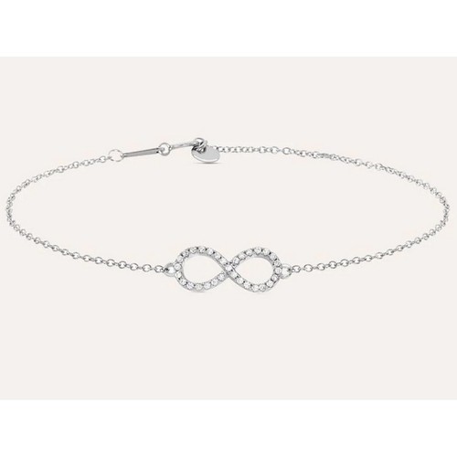Bracciale infinito con zirconi - infinito,