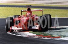 Foto Vintage Ferrari Formula 1 Monza Michael Schumacher in curva stampa 15x21 cm