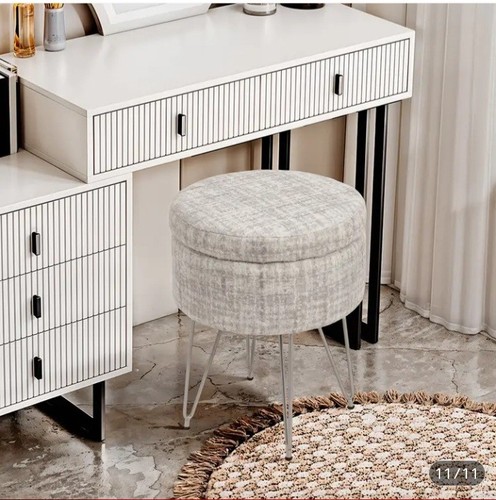 1pc round footrest stool with - stool,