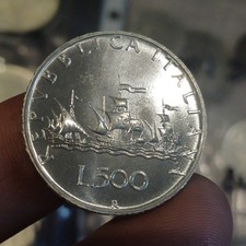 Moneta In Argento 500 Lire