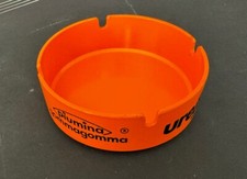 Posacenere vintage arancione pubblicitario - Made in Italy, anni '70