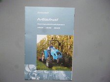trattori compatti landini mistral 40,45,50 depliant originale trattore 4 pagine