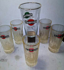 VASSOIO VINTAGE ANNI 50/0 + 5 BICCHIERI + BICCHIERONE X SHEKERARE MARTINI