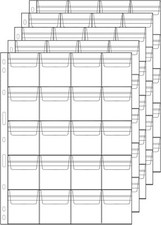 14 Pezzi Fogli Portamonete