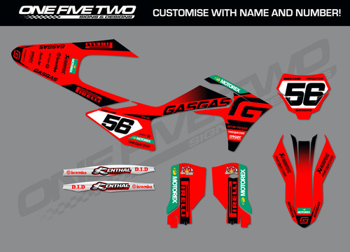 Kit grafica gasgas mcf mx - kit,