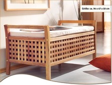 Panca legno noce con - in,