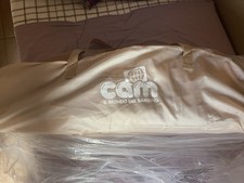 TecTake Lettino Pieghevole da Viaggio Beige Più Materasso