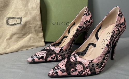 Gucci pitone stampa - pitone, vitello/gg