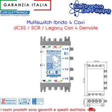 Multiswitch Ibrido Con 4 Cavi