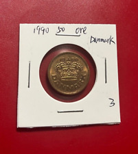 Moneta Danese 50 ORE Del 1990 - Bella Moneta Del Mondo !!!