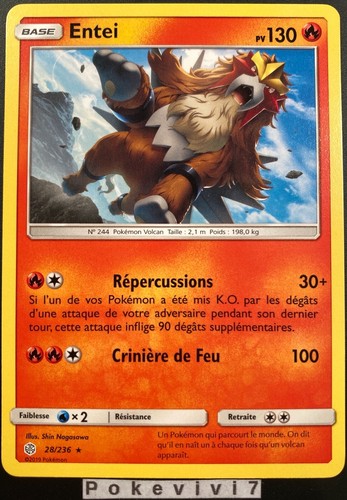 Carte pokemon entei - pokemon, 28/236