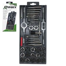 Set Filiera 40 Pezzi Kit Filiere Maschi e Femmine Filettatura dadi viti Ribimex