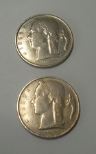 VINTAGE - LOTTO DI 2 MONETE DA 5 FRANCHI DEL  1967-1968