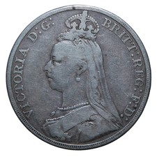 1 corona 1890 - Crown - Londra - Vittoria - Regno Unito - MB-BB