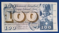 BANCONOTE SVIZZERA  100