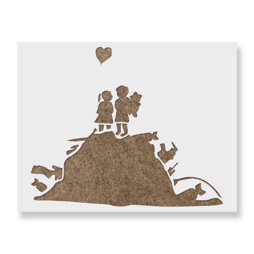 And them banksy - stencil,
