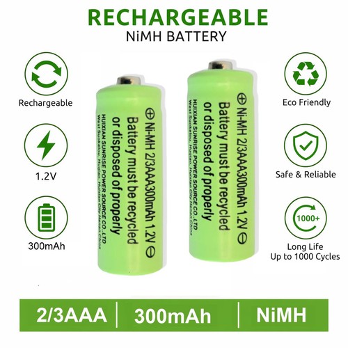 3aaa nimh 300 mah 2 - 1,2, v