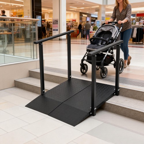 Rampa per sedie rotelle con - rampa,