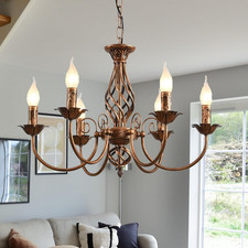 Lampadario Bronzo Vintage