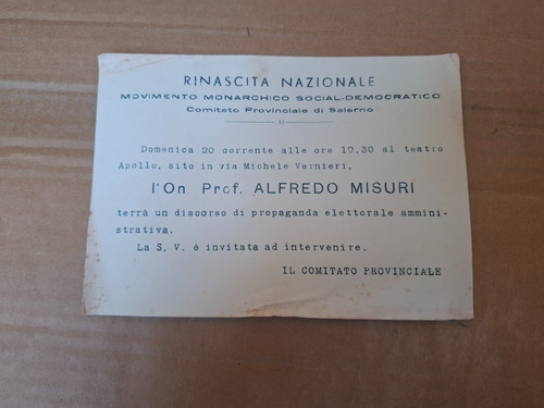 Invito partito rinascita - partito,
