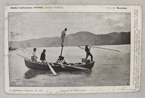 Cartolina messina pesca spada - cartolina,