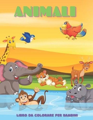 Animali libro da colorare - -,