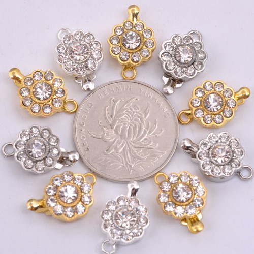 Set cristallo strass fiore - set,