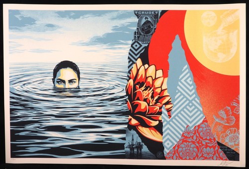 Shepard fairey ominous ripples - shepard,