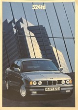 BMW 524 td depliant brochure