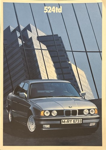Bmw 524 depliant brochure - bmw,