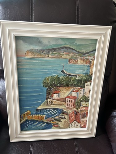 Dipinto olio sorrento italia - dipinto,