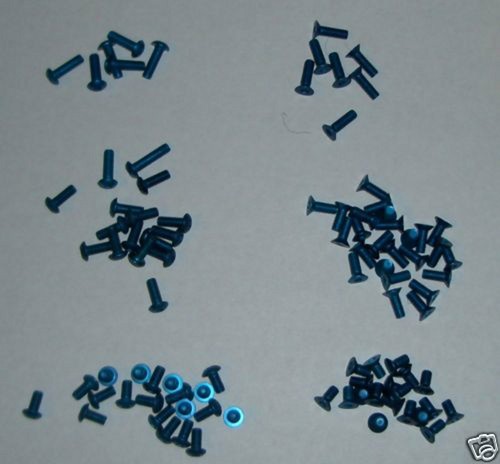 Set viti alluminio blu - , whip