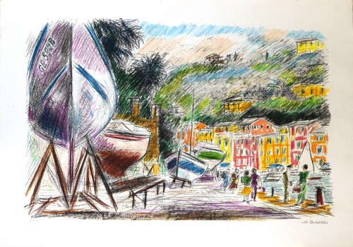 Michele cascella litografia - cascella,