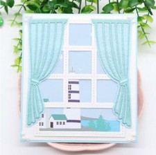 Tenda metallo taglio fustelle stencil scrapbooking artigianato goffratura decorativa fai da te