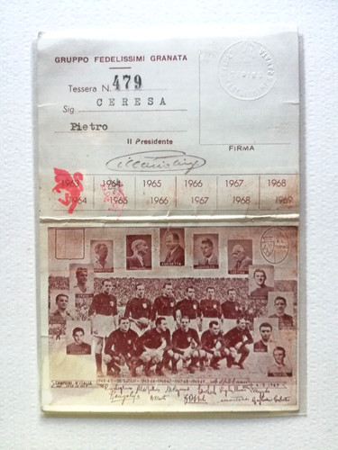 Torino calcio tessera - calcio, :