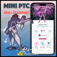 Pokémon PTC Go - Gigantamax Shiny Grimmsnarl - Area Selvaggia✨Sfondo Speciale✨