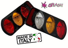 FANALI POSTERIORI PER BARRE FURGONI RIMORCHI CARRELLI APPENDICE CAMPER ROULOTTE#