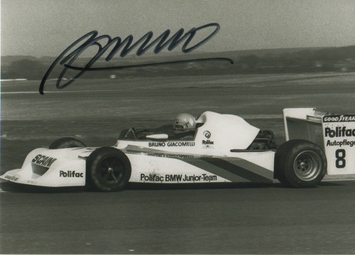 Bruno giacomelli autografo - bruno,