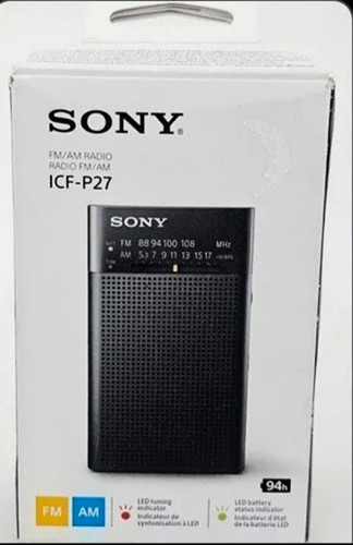Sony icf p27 radio tascabile - icf-p27,
