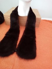 Sciarpa in visone marrone