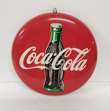 COCA COLA TARGA TABELLA BOTTONE  COCA COLA  30,5 CM  VINTAGE