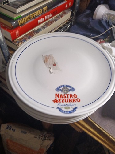 Stock piatti nastro - piatti, azzurro